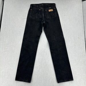 Wrangler Jeans Mens 30x34 13MWZWK Black Cowboy Cut Regular Fit Straight Leg